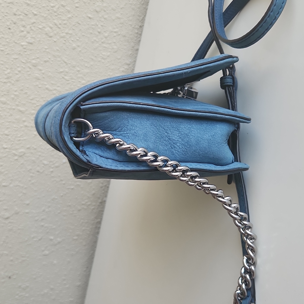 Rebecca Minkoff Blue Suede Bag - Picture 4 of 8